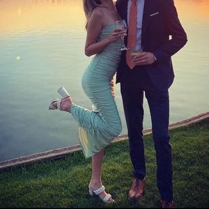 Nasty Gal bodycon scrunch dress